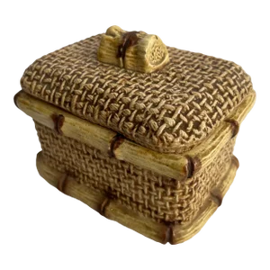 Faux Bamboo Ceramic Box