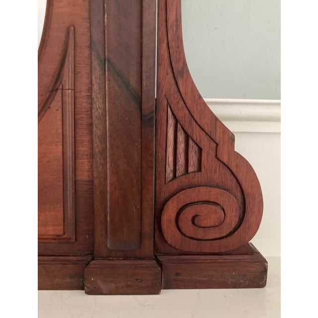 Late 19th Century Antique Neoclassical Mahogany Wall Mirror, Embellished With Gold Detailing For Sale - Image 5 of 11