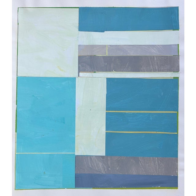 Discover the allure of contemporary art with this stunning 20x22.5" original collage painting, expertly crafted to bring...
