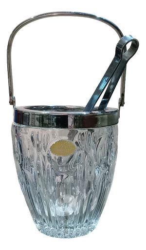 Sheffield Crystal Ice Bucket, 1960s