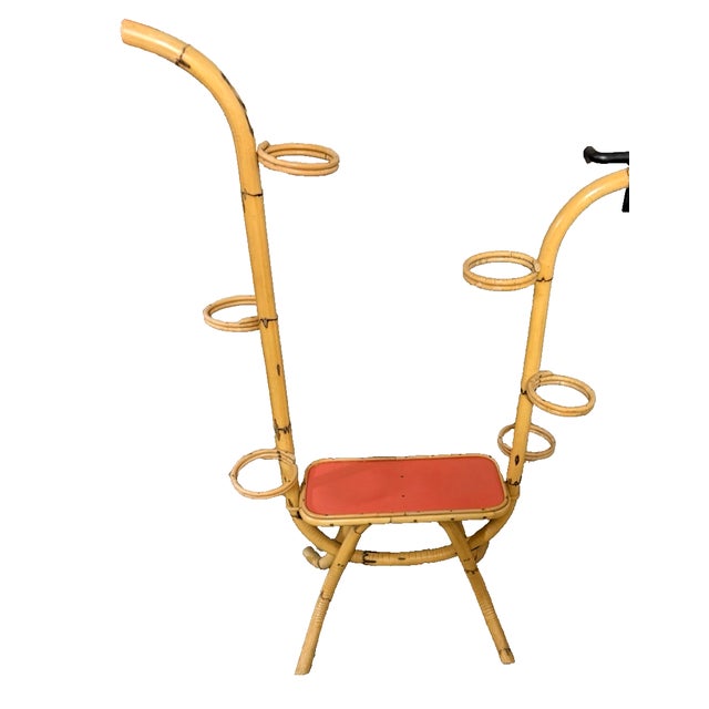 Mid-Century Bamboo Plant Stand, 1950s For Sale - Image 6 of 6