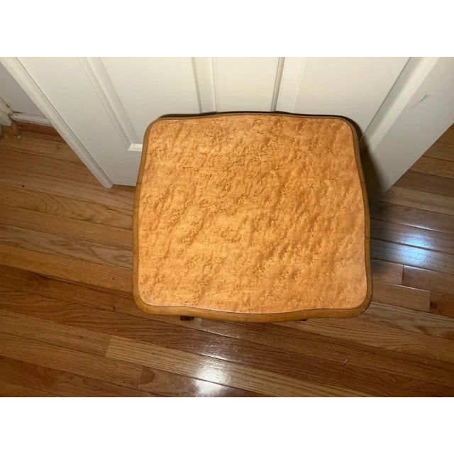 Antique Tiger Oak Rocking Chair, Side Chair and Accent Table, Set of 3 For Sale - Image 11 of 12