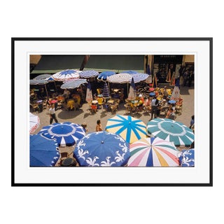 Toni Frissell 'Street Cafés in Capri' Archival Pigment Print Framed in Black For Sale