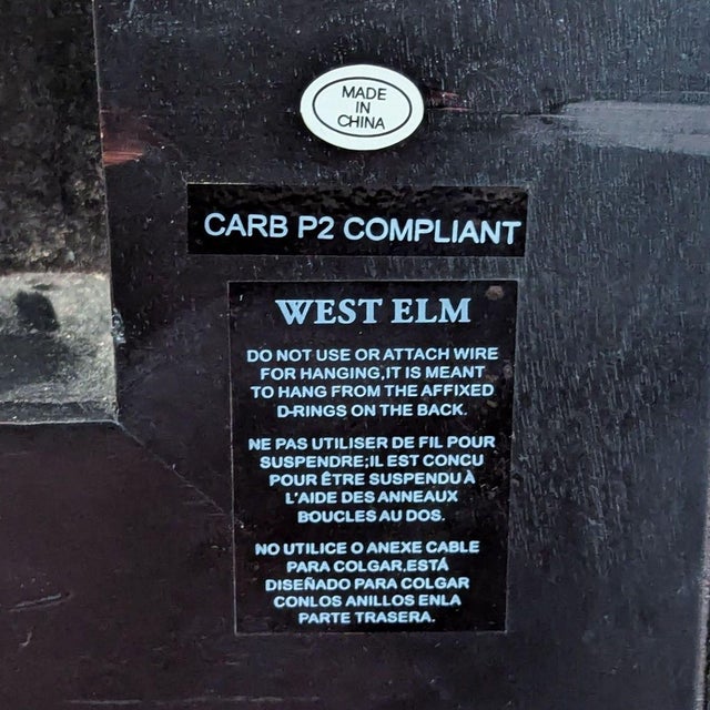 2010s West Elm Wood Framed Floor Mirror For Sale - Image 5 of 7