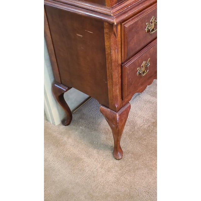 Wood Ethan Allen Chest of Drawers Highboy For Sale - Image 7 of 8