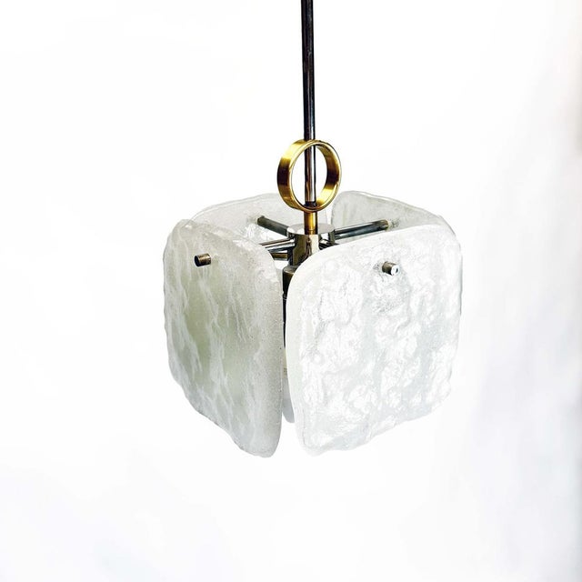 Mid-Century Modern Hanging Light by J. T. Kalmar for J.T. Kalmar, 1960s For Sale - Image 3 of 8