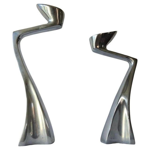 Mid-Century Swan Candleholders attributed to Matthew Hilton, England, 1986, Set of 2 For Sale - Image 15 of 15
