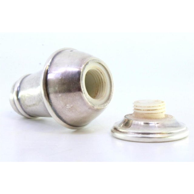 Silver Salt Shaker with Edge and Base Friezes, in Very Good conditions. Designed from 2000 This piece has an attribution...