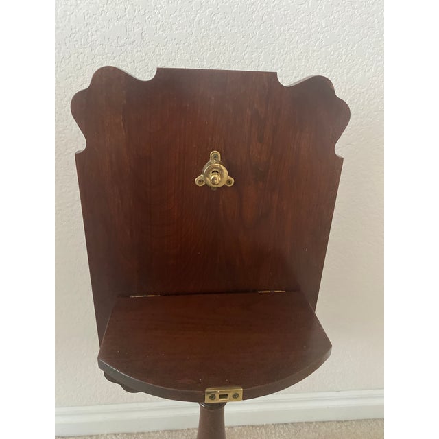 Late 20th Century Late 20th Century Pennsylvania House Tilt-Top Candlestand Cherry Wood Table Excellent "Mint" Condition For Sale - Image 5 of 11