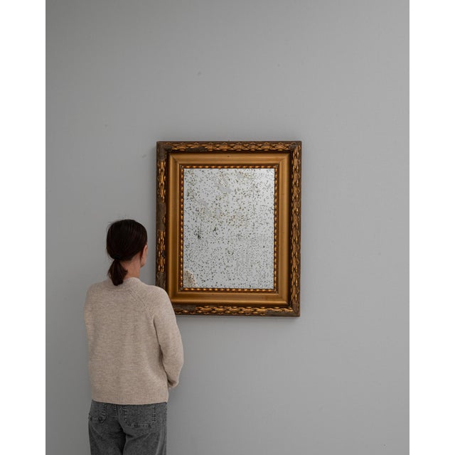 20th Century French Gilded Wooden Mirror For Sale - Image 17 of 18