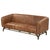 Vincent Industrial Modern Sofa - Light Brown Leather For Sale - Image 4 of 8