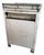 Hi, great and vintage mid century American made metal kitchen cabinet with drawer, two door cabinet, and green countertop...