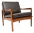 Vintage Danish Teak and Leather Lounge Chair by Christian Jensen for Haslev, 1960 For Sale