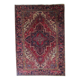 Heriz Rug with Geometric Patterns For Sale