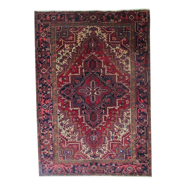 Heriz Rug with Geometric Patterns For Sale
