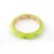 Neon Enamel Diamond Ring Solid 14k Yellow Gold Stacking Band Ring Size 7 For Sale - Image 10 of 12