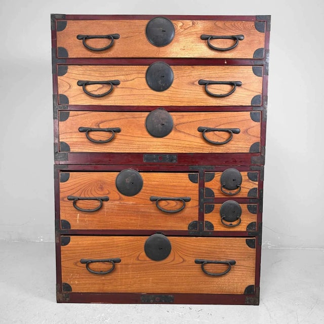 Japanese Traditional Tansu Storage Chest, 1890s For Sale - Image 11 of 11