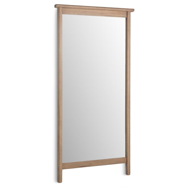 Organic clean-lined oak frame full length floor mirror with softly rounded details. This versatile floor mirror makes a...