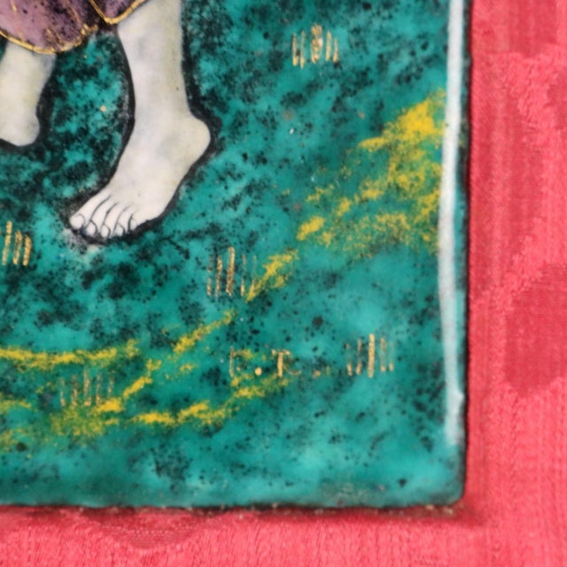 Textile Limoges Enamel with Evangelical Episode For Sale - Image 7 of 10