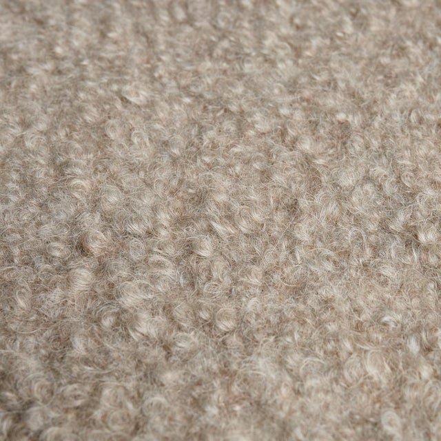 Contemporary Sample - Schumacher Teddy Wool Boucle Fabric in Rabbit For Sale - Image 3 of 4