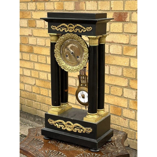 Victorian French Boulle Clock with Chimes on Bell For Sale - Image 4 of 12