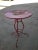 1950s Vintage Red Bistro Table, 1950s For Sale - Image 5 of 7