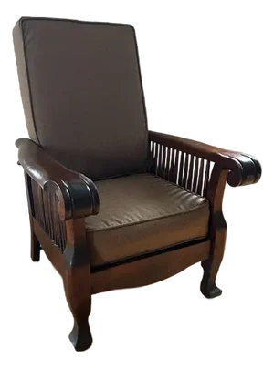 Antique Mahogany Reclining Morris Style Armchair