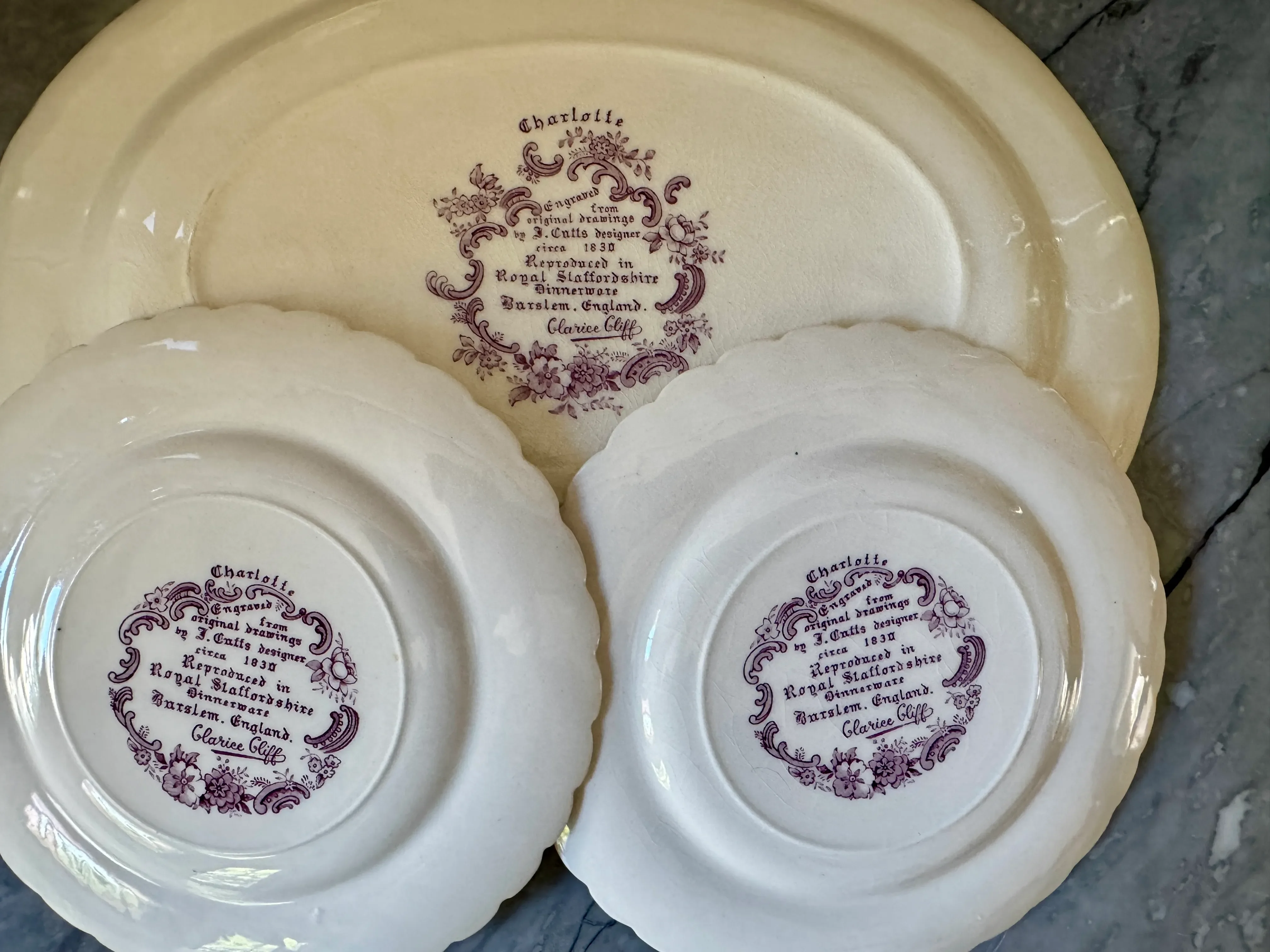 Late 19th Century Royal Staffordshire Clarice Cliff 