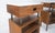 Pair of Oiled Walnut 1 Drawer 3 Tier Side End Tables Stands Composite Top Mint!