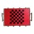 Circa 1980 Adirondack-Style Branch & Twig Checkerboard Design Folk Art Tray by Forest Time Products For Sale