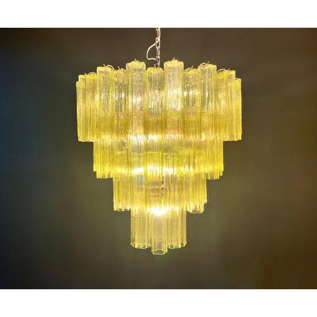 Large Vintage Green Murano Glass Tiered Chandelier, 1990s For Sale - Image 18 of 18