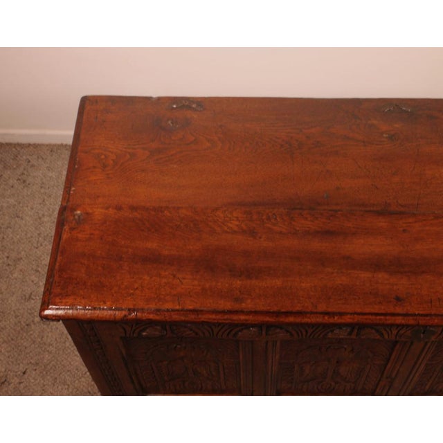 17th Century Oak Chest For Sale - Image 12 of 17