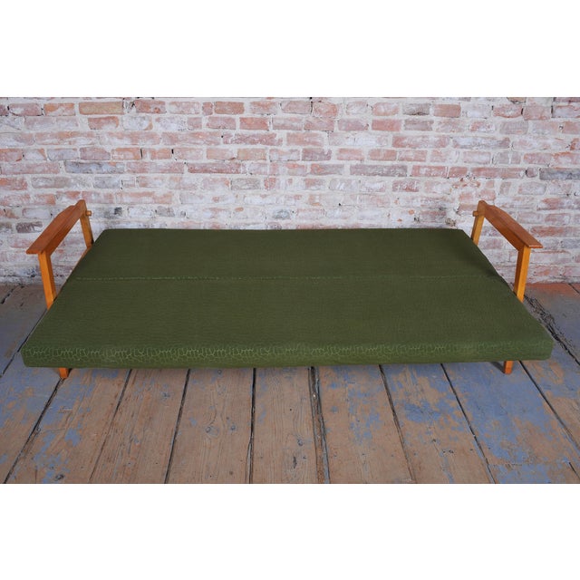 Mid-Century Czech Living Room Set in Beech, 1960s, Set of 3 For Sale - Image 18 of 18