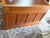 19th Century Large Size Antique English Geogra Style Oak Leather Top Double Pedestal Partner Executive Desk For Sale - Image 17 of 18