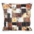 Contemporary Cowhide Leather Pillow Cover For Sale