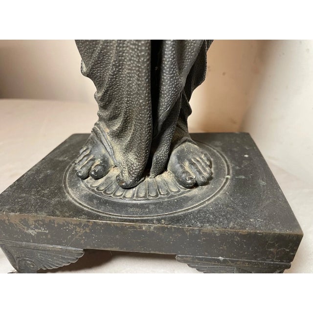 Large Antique Early 19th Century Nude Venus From Capoue Bronze Statue Sculpture For Sale - Image 16 of 18