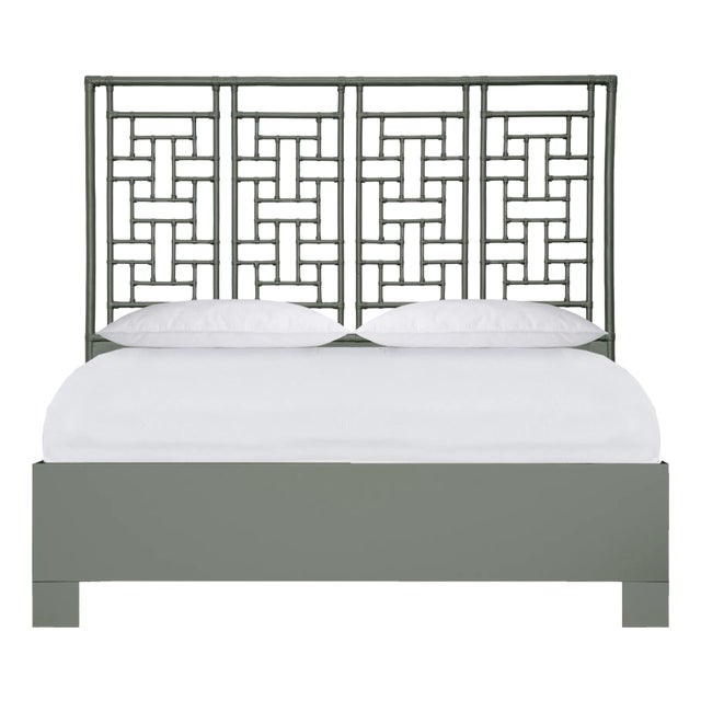 Ohana Platform Bed King, Evergreen For Sale