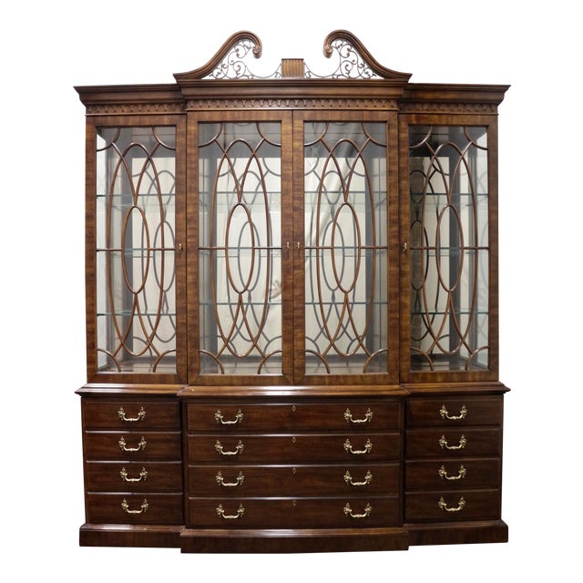 Henredon Rittenhouse Square Monumental Mahogany Breakfront China Chairish