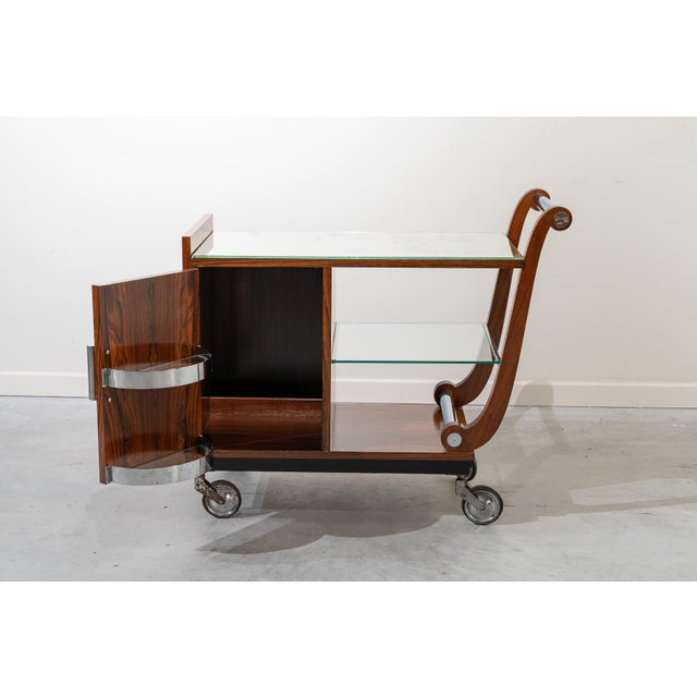 French Art Deco Bar Trolley, 1920s For Sale - Image 3 of 14