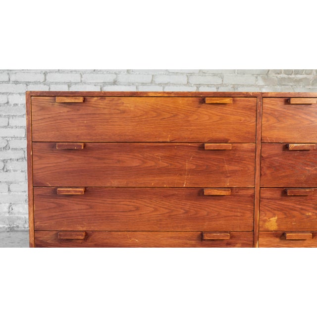 Mid-Century Modern 1970s Charles Webb Eight-Drawer Oak Dresser For Sale - Image 3 of 18