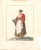 Watercolour on ivory colored paper, 1820 c.a. Hand-titled ''Costume di Sorrento'', with autograph caption black ink...