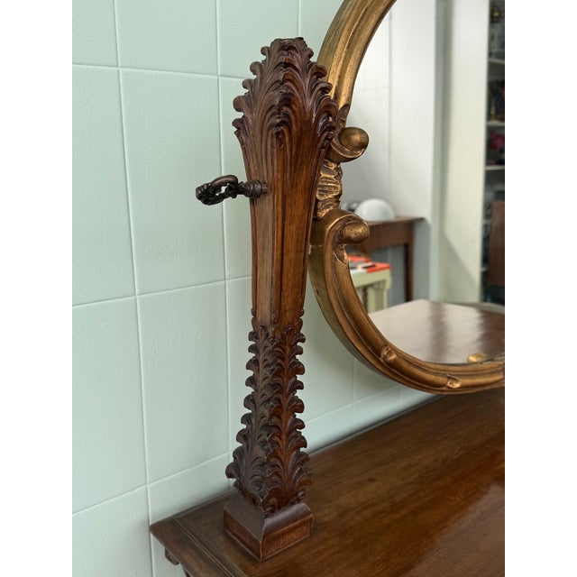 Antique Dressing Table with Mirror, 1930s For Sale - Image 15 of 18