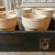 Wood Vintage Salvaged Beige Terra-Cotta Flowerpots in Painted Wooden Drawer - Set of 19 For Sale - Image 7 of 12