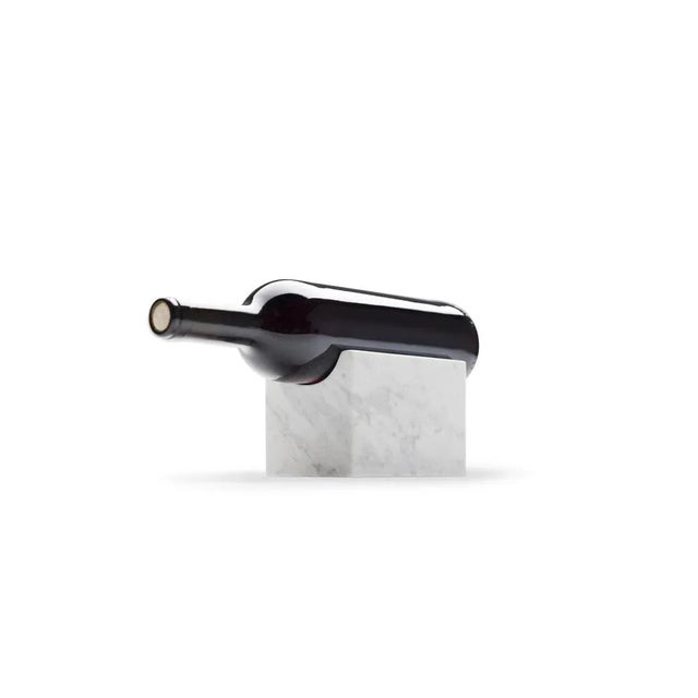 Wine Holder made out of Carrara marble.