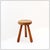 Vintage Brutalist Tripod Stool in Wood, 1960 For Sale - Image 10 of 10