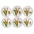 Gold Round Porcelain Dishes with Corn Cobs from Royal Worcester, England, 1960s, Set of 6 For Sale - Image 8 of 8