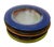 Vintage 80s Mexican Glass Bread Plates - Set of 6 Colorful Textured Rim 5.25" Small Appetizer Side Dishes - Fused Glass For Sale In Tampa - Image 6 of 18