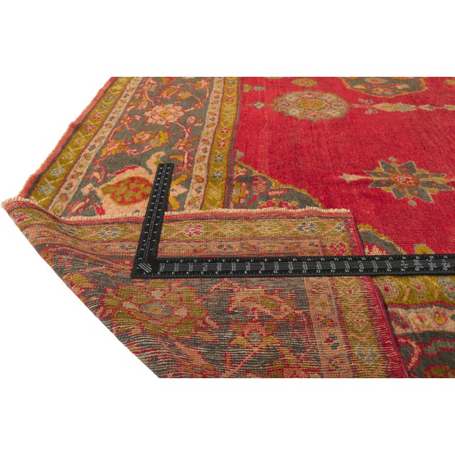 Red Late 19th Century Persian Sultanabad Rug, 11'04 X 16'11 For Sale - Image 8 of 11