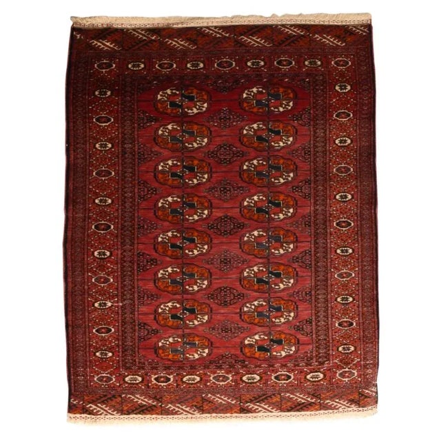 1910s Antique Bokhara Russian Rug-2′10″ × 3′7″ For Sale - Image 5 of 5