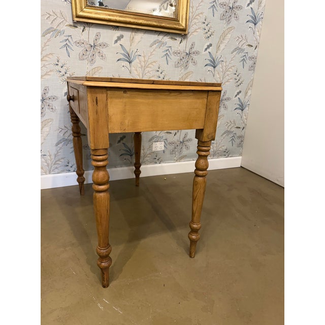 English 19th Century English Pine Table / Desk For Sale - Image 3 of 11